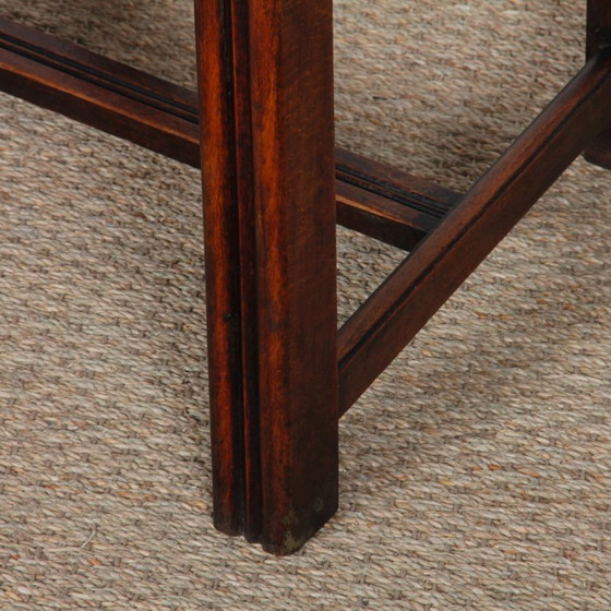 Image 1 of Juego de 6 sillas de madera maciza con asiento de paja, fabricación francesa, 1940.