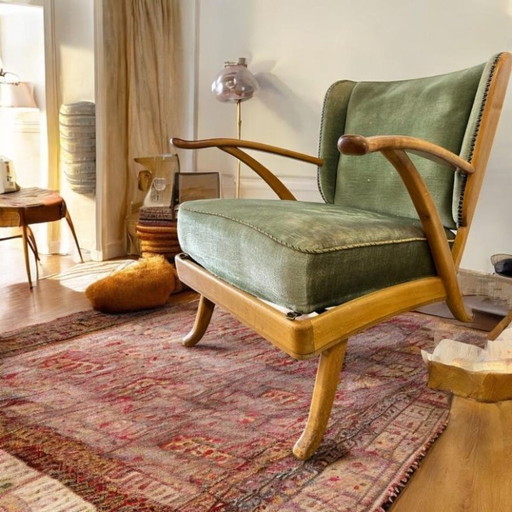 Vintage fauteuil / eenpersoonsfauteuil / clubfauteuil KNOLL Antimott 66 x 70 x 74 cm hoog