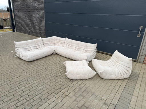 Conjunto completo Ligne Roset Togo en pana beige (Ribcord) ¡¡Estado 10/10!!