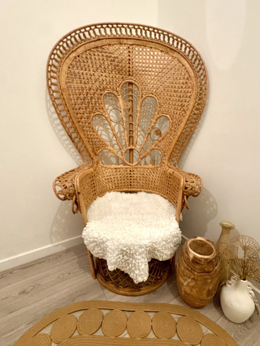 Sedia vintage Peacock "anni '70"