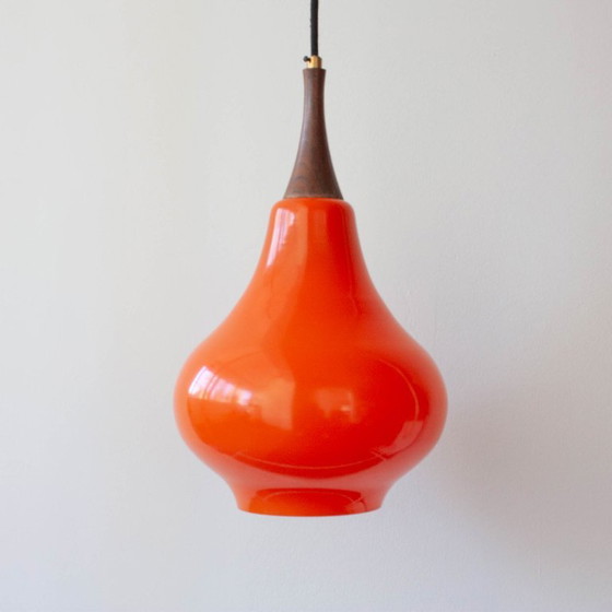 1960s Orange Glass Pendant – Pendant lamps (photo 2 of 14)