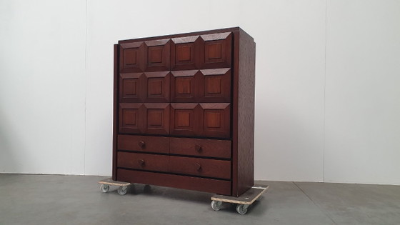 Image 1 of Brutalist vintage De Coene style barkast 70s belgie