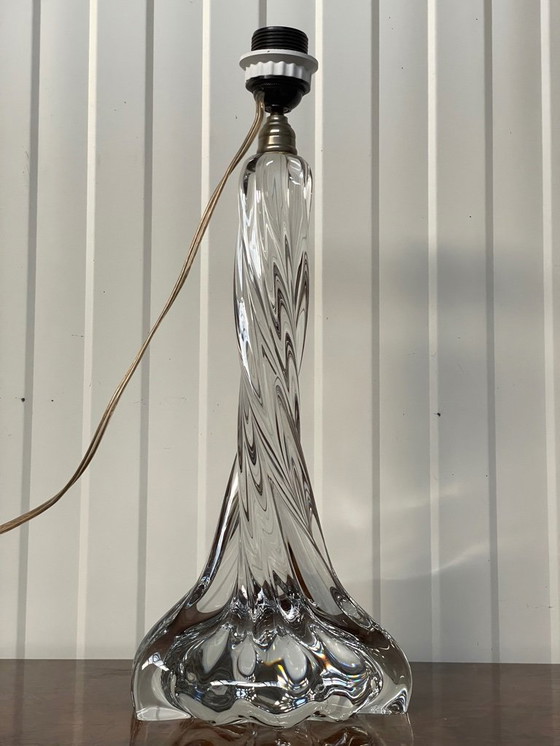 Image 1 of Vintage French Baccarat Table Lamp