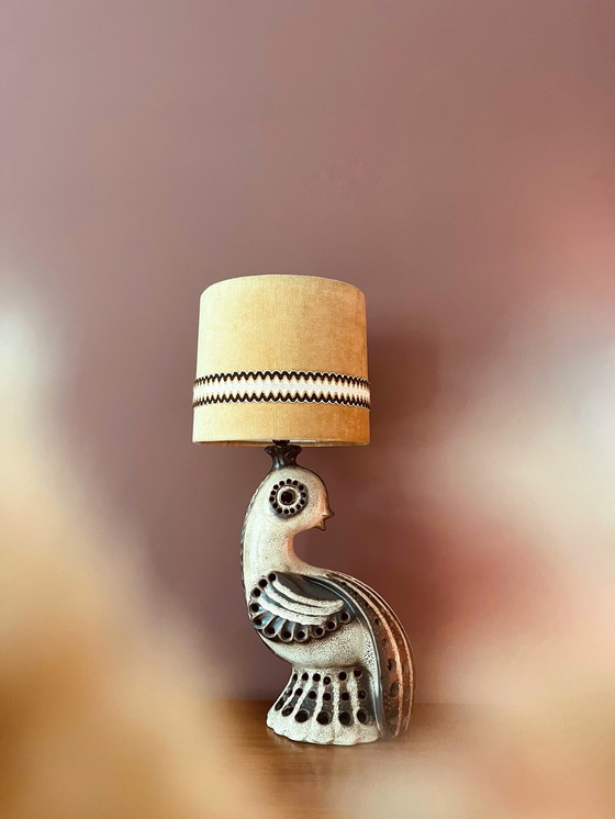 Image 1 of Grote Georges Pelletier “70’s Accolay-Stijl Zoömorfische Sculptuurlamp