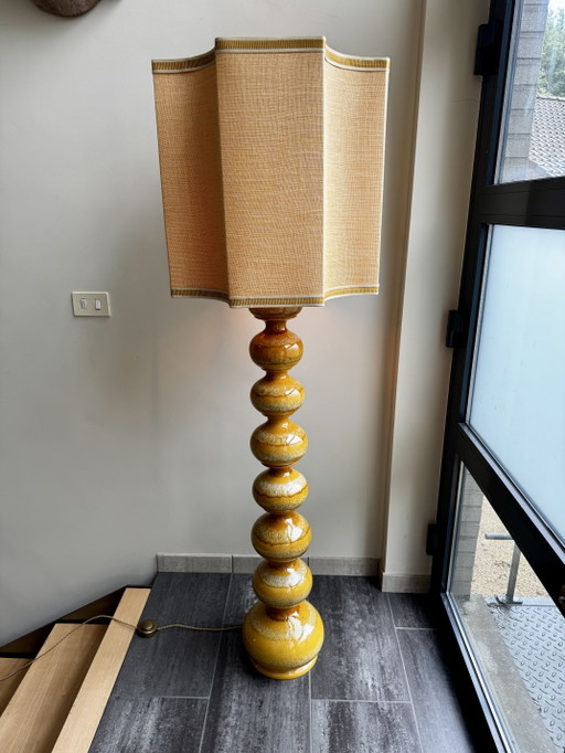 Lampada in ceramica gialla Kaiser Idell