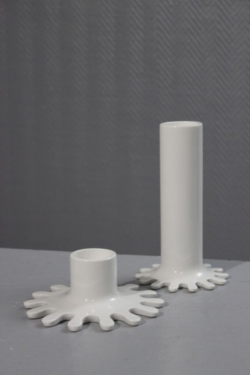 François Clerc for Sentou France - Pair of "Ghost" candlesticks 2008
