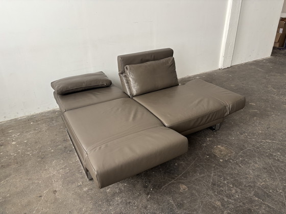 Image 1 of Franz Fertig designer sofa bed leather couch