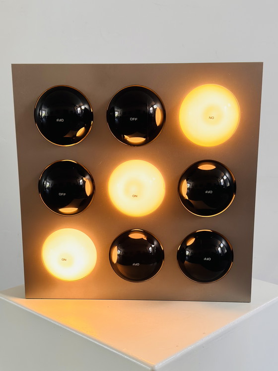 Image 1 of FIFTY FIFTY LAMP BY PAUL TALMAN FOR INTERAKTIVES LICHT, SWITZERLAND