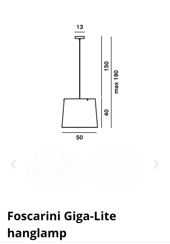 Image 1 of Foscarini Giga Lite hanglamp 