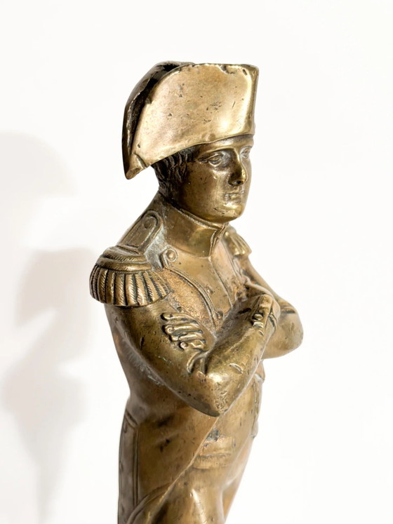 Napoleon Figurine in Gilded Bronze with Marble Base, 1960s – Sculpture (photo 5 of 10)