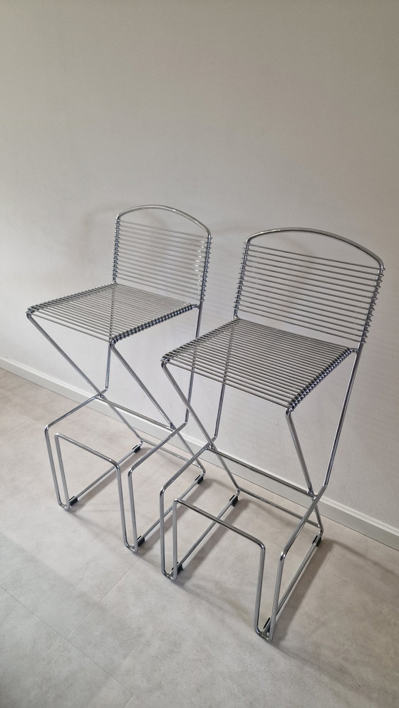 Image 1 of 2 tabourets de bar Till Behrens / tabourets de bar / tabourets en fil de fer