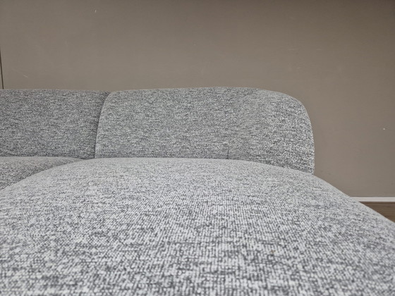 Image 1 of Montel Snake - Corner sofa - Gray - Black - Fabric - New