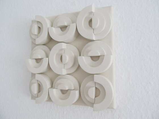 Textuurkunst "Geometrisch" 30 x 30 cm – Schilderijen & Tekeningen, Canvas (photo 5 of 5)