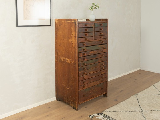 Armoire de classement/graphique des années 1950 – Meubles de rangement pour bureau, Wood (photo 5 of 13)