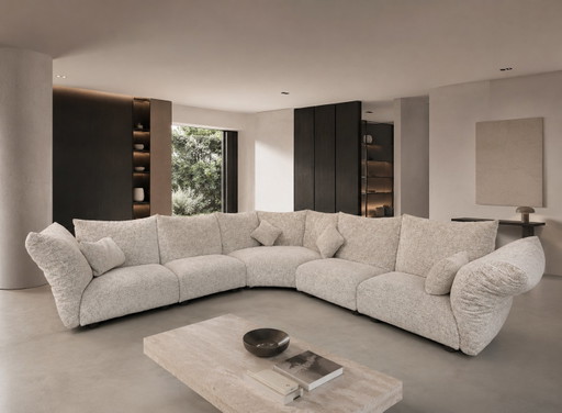 Edra “Standard” Modular Sofa 5 Elements 4 Cushions T 8123 LP 36K – modulaire banken, Textile