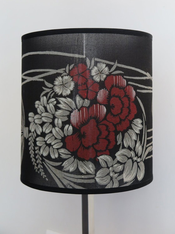 Lampada da tavolo di Delvaux, anni '60 – Lampade da tavolo, Cromo, Seta (photo 4 of 10)