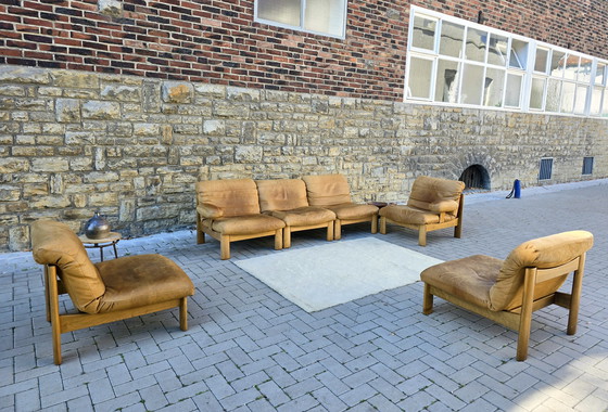 Image 1 of Ensemble de sièges, canapé, fauteuil, style vintage années 60-70, bancs, canapé modulable, style milieu du siècle