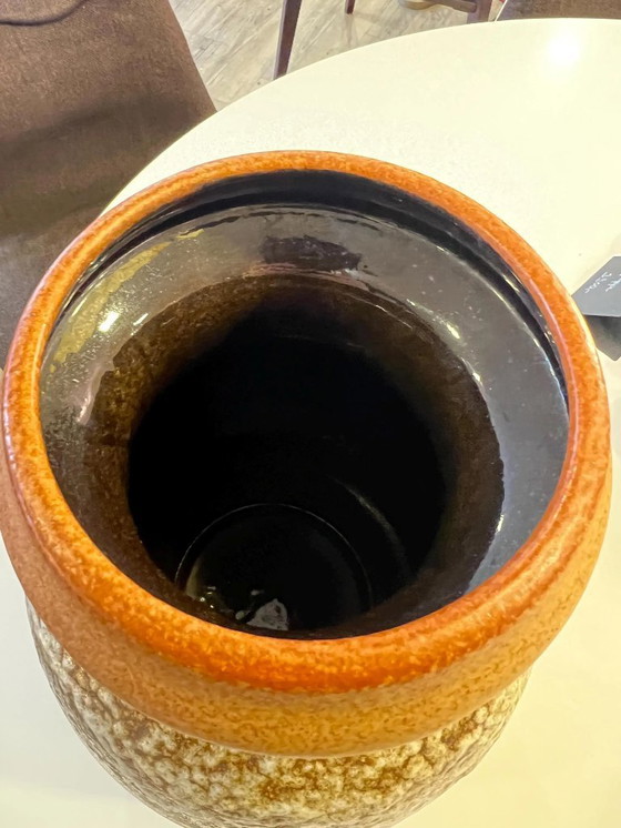 Image 1 of Rarität! Große Fat Lava Vase von Dümmer und Breiden 477/40 1960er Jahre, Westdeutsche Kunstkeramik