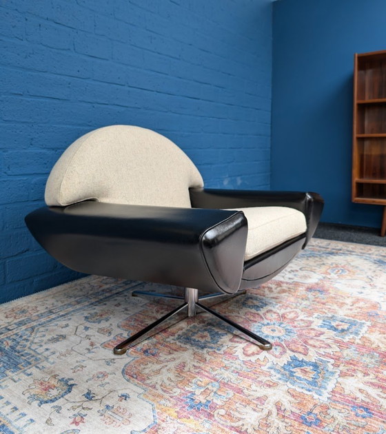 Image 1 of Vintage Deens Design Draaifauteuil, Johannes Andersen, Trensum Mobelfabrik, Midcentury Design