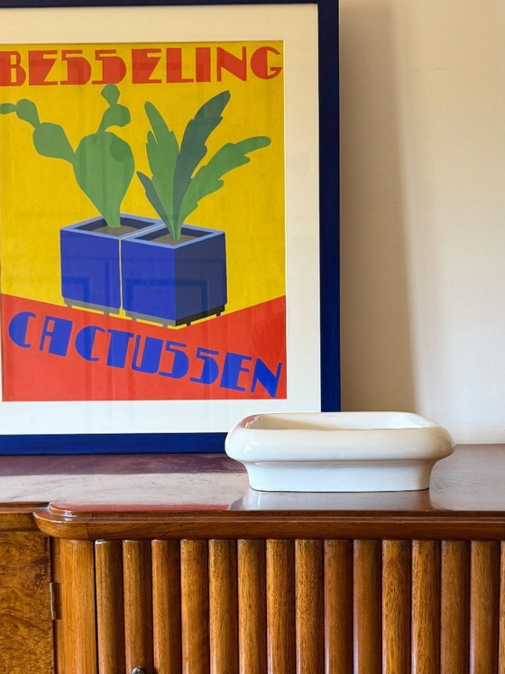 Image 1 of Angelo Mangiarotti, centrotavola / vide poche in ceramica bianca mod. Tremiti 4035, Danese Italia ca. 1968