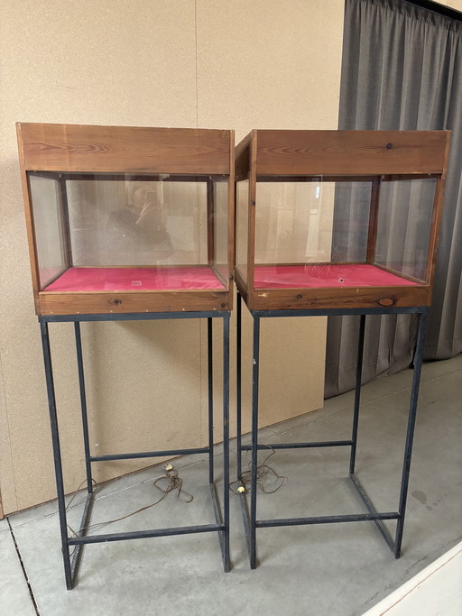 Vintage display cabinet / showcase / shop cabinet