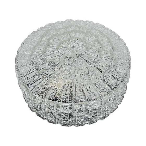 Image 1 of Nouveau plafonnier Hustadt Leuchten, bakélite et verre glacé, Allemagne années 1960/70.