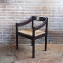 Carimate chair Vico Magistretti wicker seat 1970s