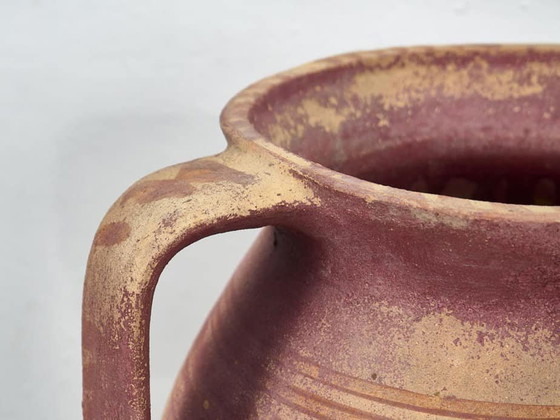 Antike Keramikvase im Wabi-Sabi-Stil (ca. 1920), Vasen (Foto 2 von 2)
