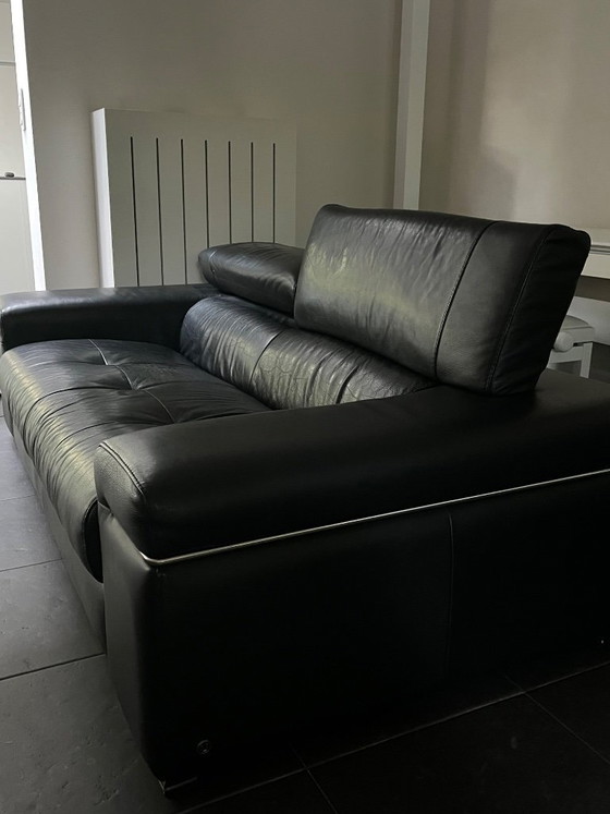 Image 1 of Natuzzi lederen zetels : 2 & 3 zit