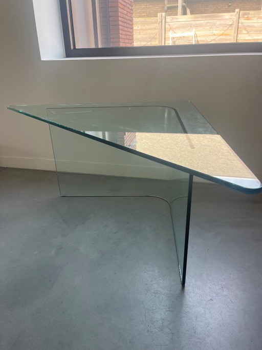 Glazen salontafel - hoek FIAM Italia
