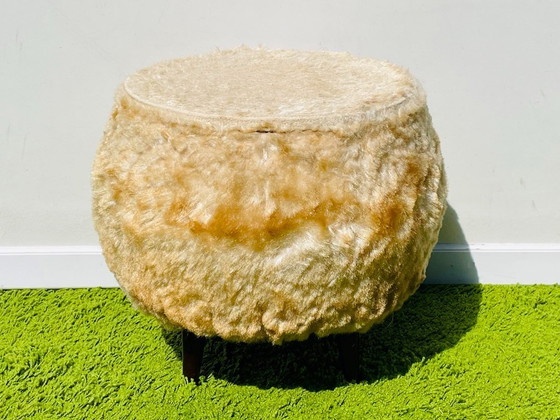 Image 1 of Ottoman Stool/Storage Chest. Vintage 50s