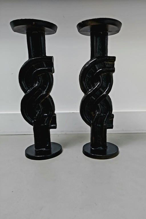 Ensemble de chandeliers brutalistes