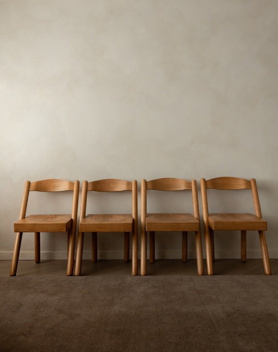 Image 1 of Sedie da pranzo vintage italiane Iva di Roberto Pamio e Renato Toso per Stilwood, 1972, set di 4