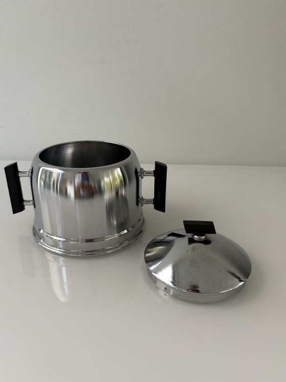 Servizio da Caffè Vintage, Art Déco, Marca Demeyere Della Linea Inaltérable (3 pezzi) – Stoviglie, Metal (photo 8 of 14)
