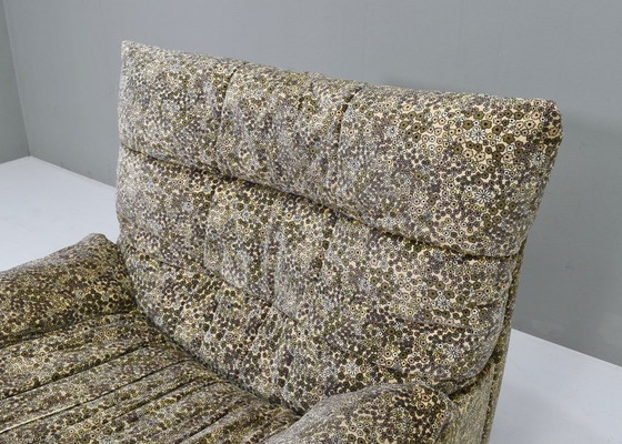 Image 1 of Ligne Roset „Dianthus“ Lounge-Sessel von Michel Ducaroy in „Liberty of London“ floralem Samtstoff – Frankreich, 1978