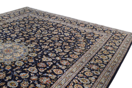 Image 1 of Persischer Teppich aus Kaschan, signiert, 4,12 x 3,12 cm, Orientteppich, fein, Nr. 1096