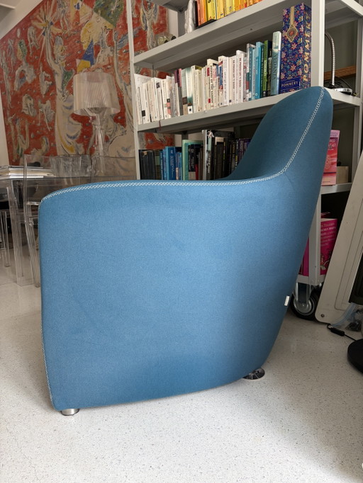 Bert Plantagie Lounge Z Fauteuil Blauw Wol – Wool (photo 2 of 15)
