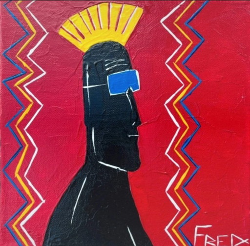 Acrilico su tela montata 20x20cm.