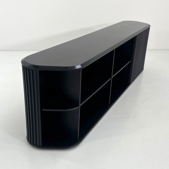 Image 1 of Credenza A'dammer nera di Aldo van de Nieuwelaar per Pastoe, anni '80