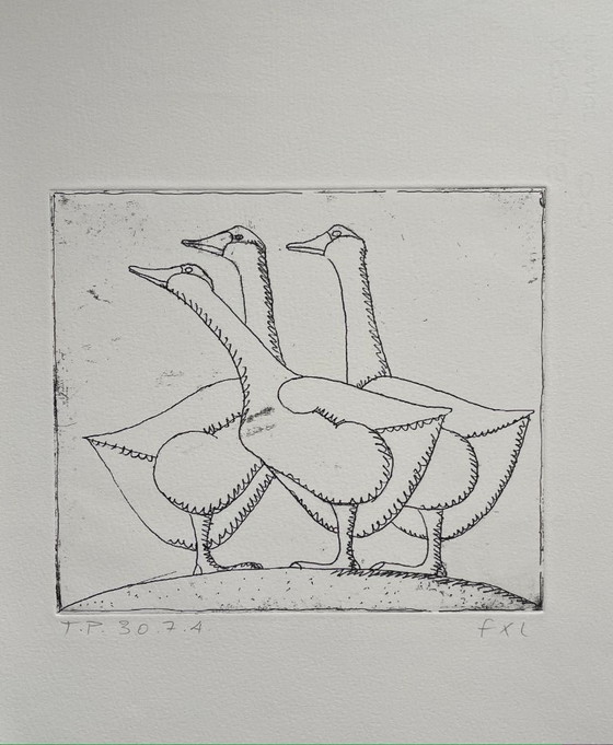 Image 1 of François-Xavier Lalanne (1927-2008) De Drie Ganzen, een unieke gebeurtenis 2004