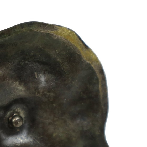 Image 1 of Grote Zonnebloem Asbak Verzilverd Brons S. Agudo