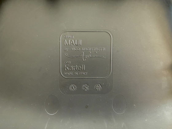 Image 1 of 4x Maui Kartell Zwart met leuning