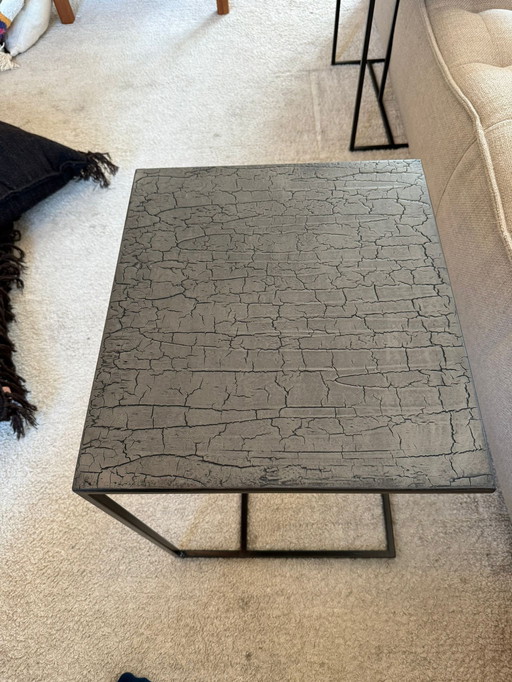 2x Ethnicraft Triptic Side Table - Lava - Taupe - Side Table