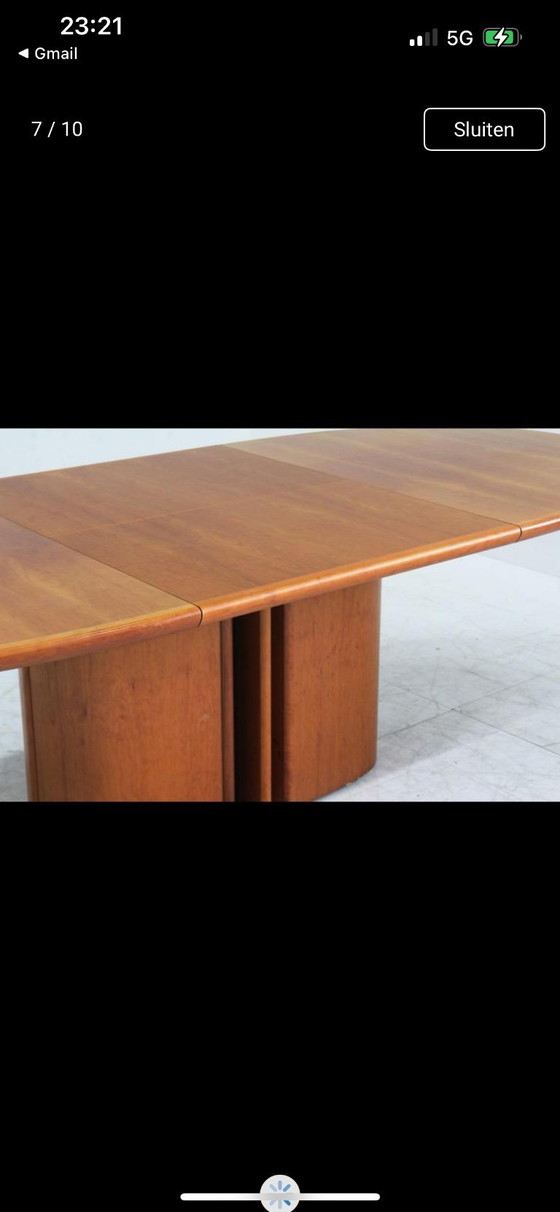Image 1 of Vintage Skovby extendable oval dining table