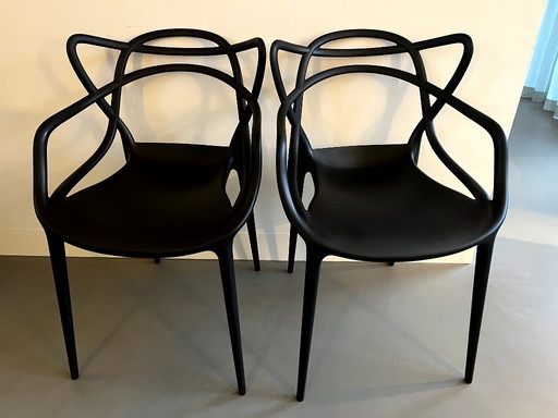 2X Kartell Masters Chair - Nero