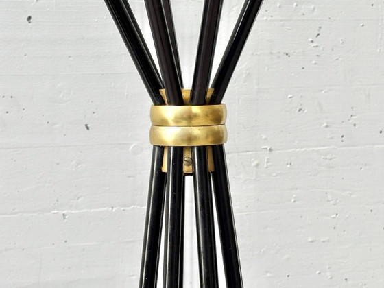 Image 1 of Italienischer drehbarer Schirmständer mit Messing Elementen, Italy 1950er Jahre 