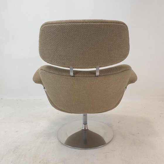 Image 1 of Fauteuil et ottoman Big Tulip vintage par Pierre Paulin pour Artifort, 1980