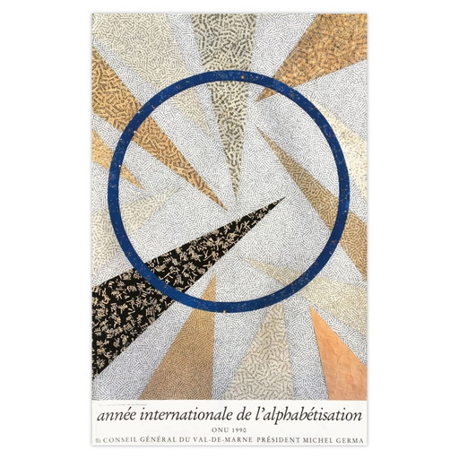 Poster van Jiri Kolar ter gelegenheid van het Internationale Jaar van de Geletterdheid 1991. – Paper