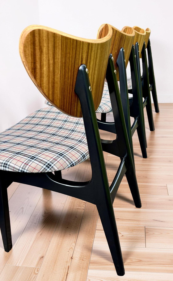 Image 1 of Juego de 4 sillas G Plan con respaldo de mariposa, estilo mediados de siglo.