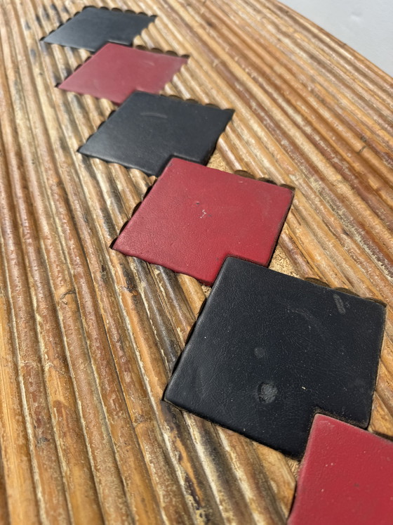 Image 1 of 1960s rattan and bamboo coffee table